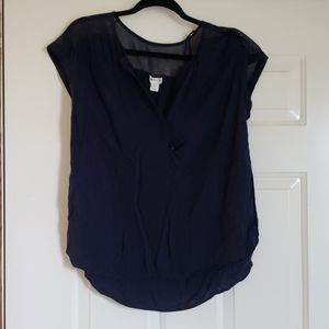 Navy blue blouse
